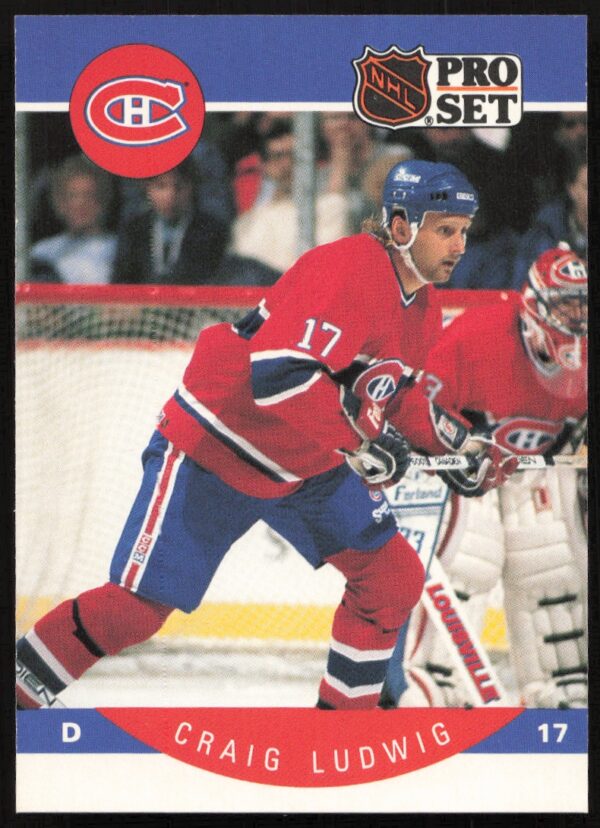 1990-91 Pro Set NHL Craig Ludwig #154 (Front)