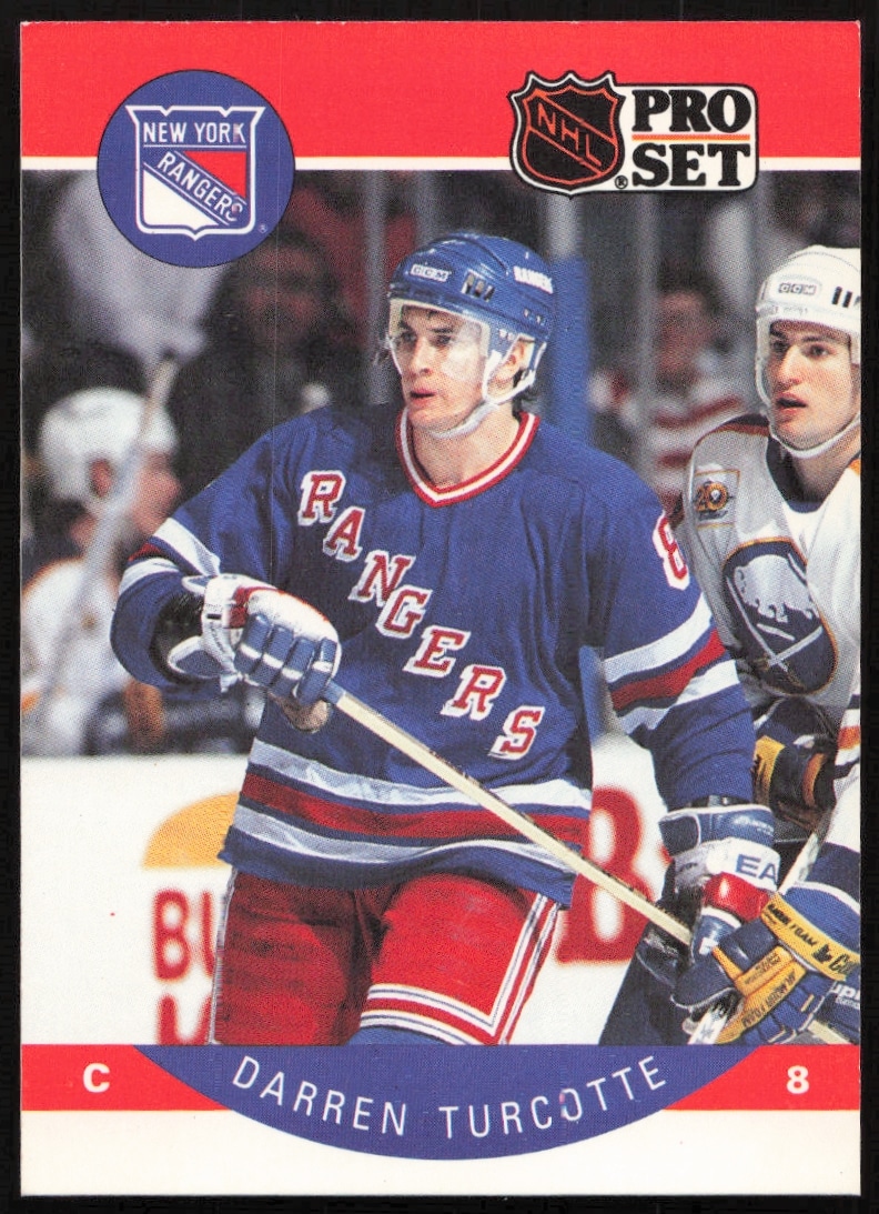 1990-91 Pro Set NHL Darren Turcotte #208 (Front)