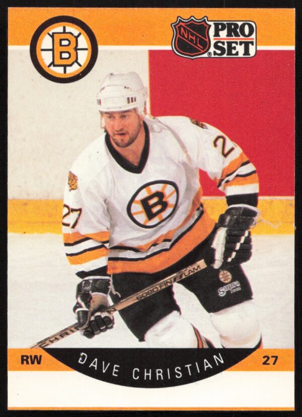 1990-91 Pro Set NHL Dave Christian #6 (Front)