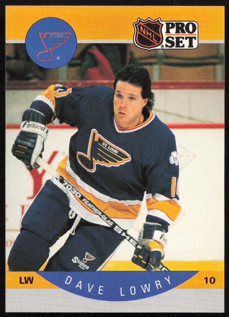 1990-91 Pro Set NHL Dave Lowry #265 (Front)