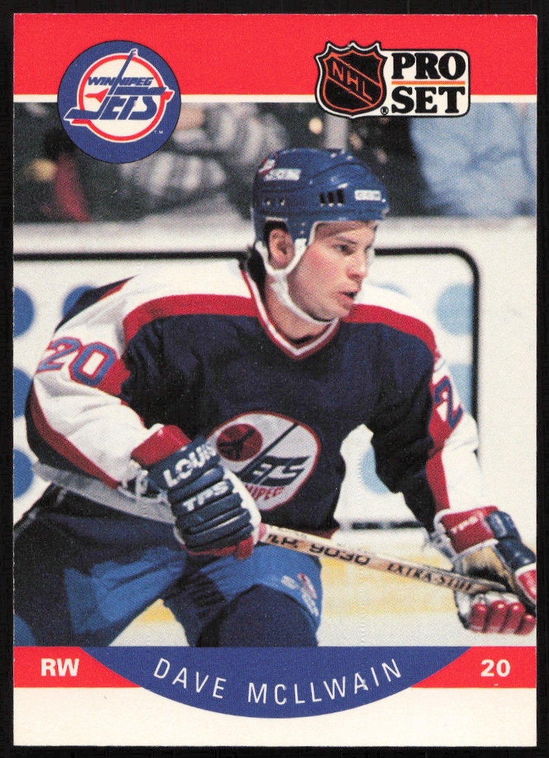 1990-91 Pro Set NHL Dave McLlwain #333 (Front)