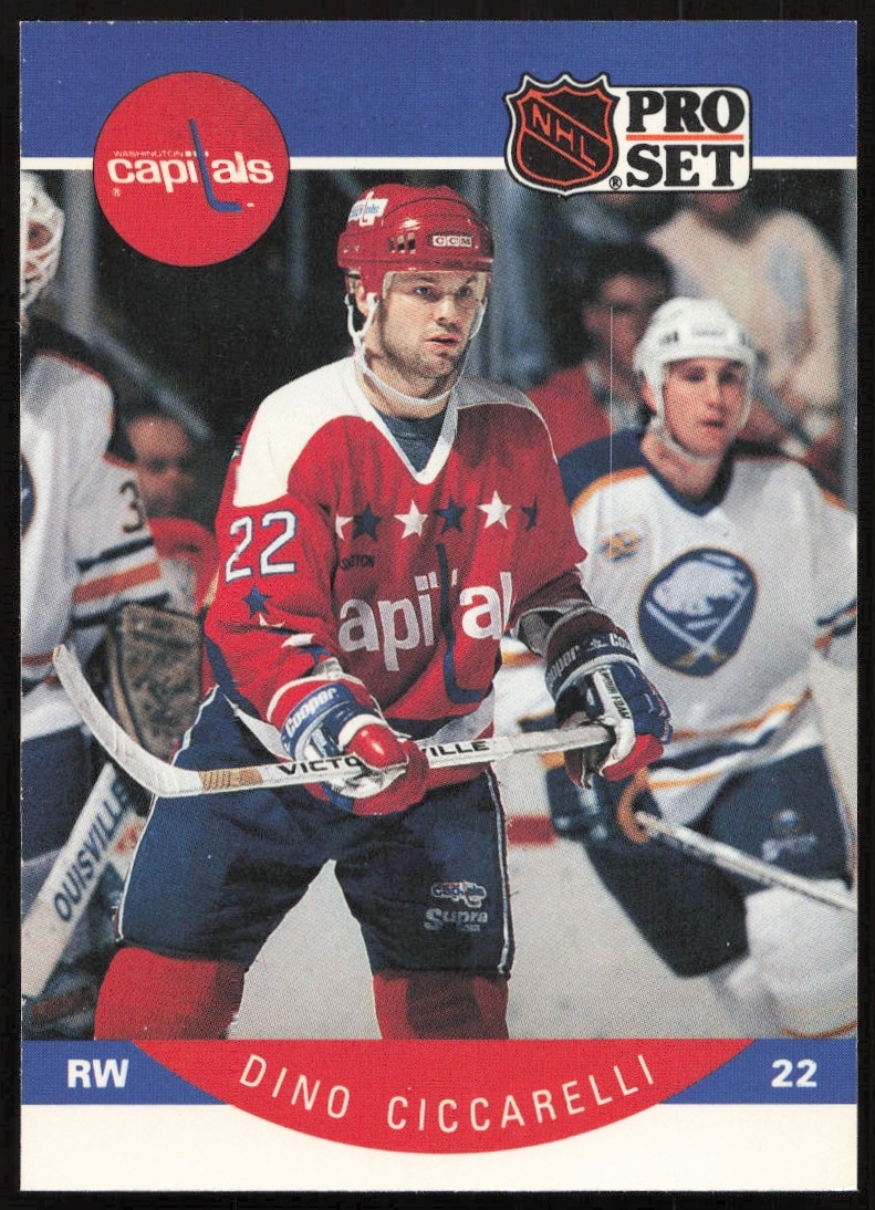 1990-91 Pro Set NHL Dino Ciccarelli #308 (Front)