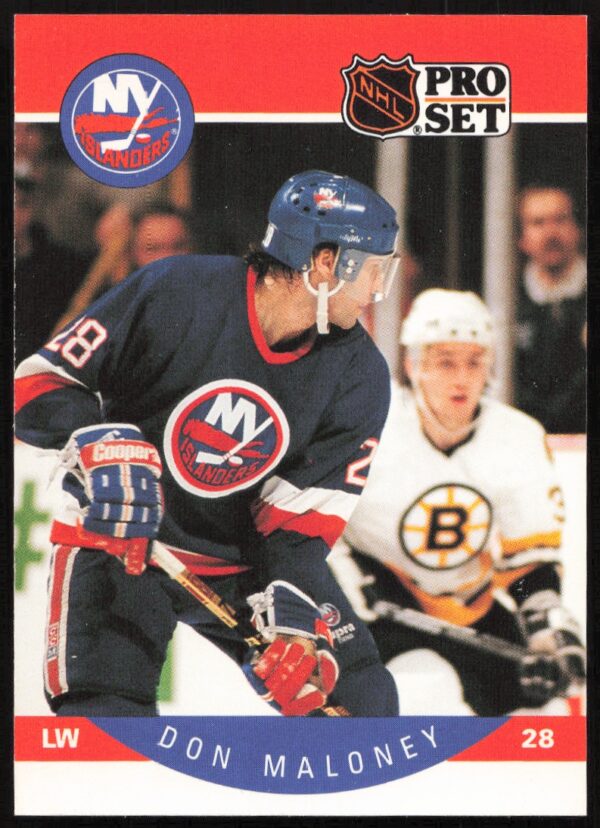 1990-91 Pro Set NHL Don Maloney #187 (Front)