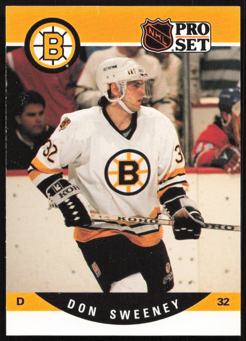 1990-91 Pro Set NHL Don Sweeney #412 (Front)