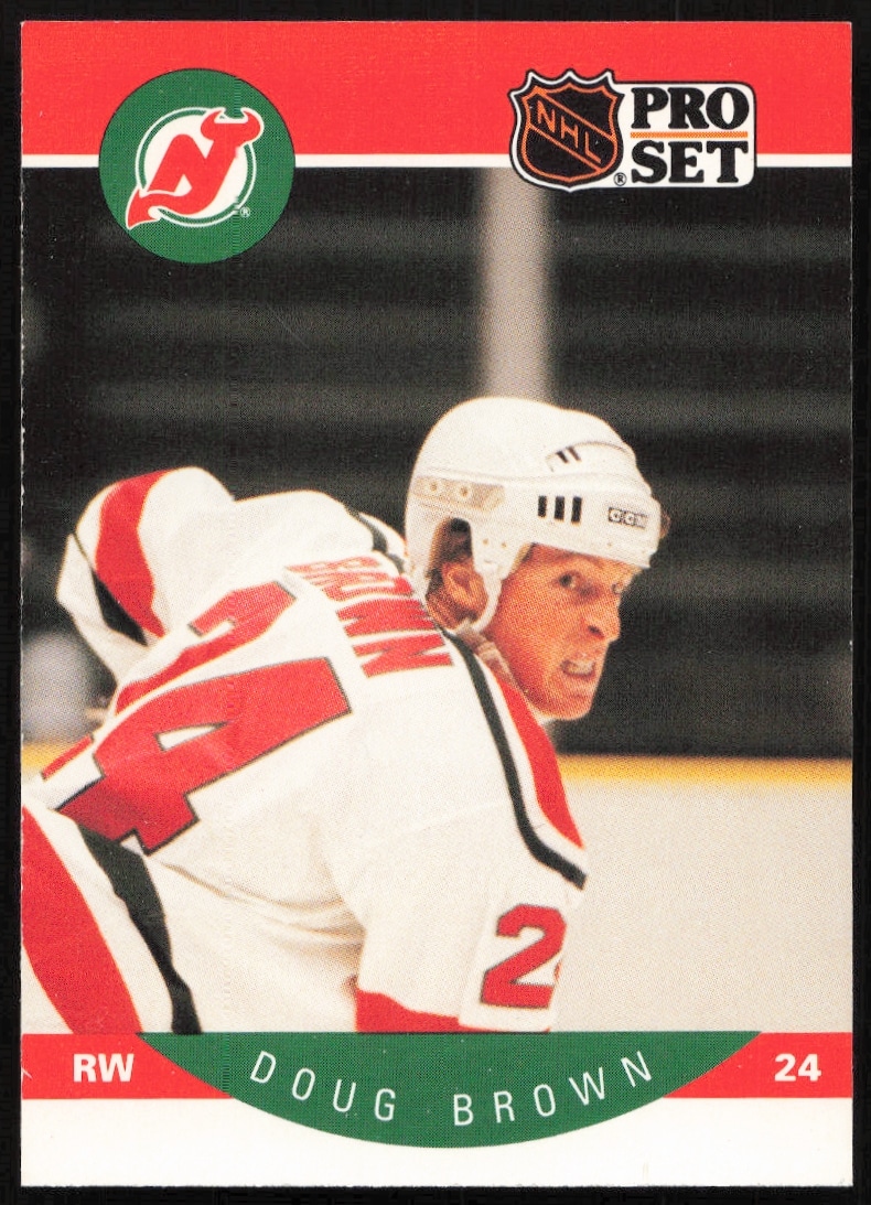 1990-91 Pro Set NHL Doug Brown #163 (Front)