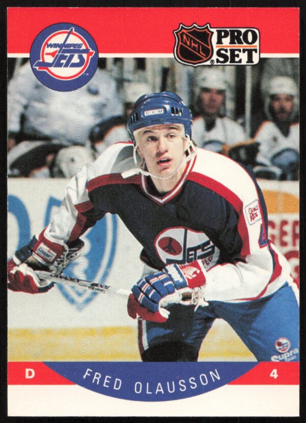 1990-91 Pro Set NHL Fredrik Olausson #335a (Front)