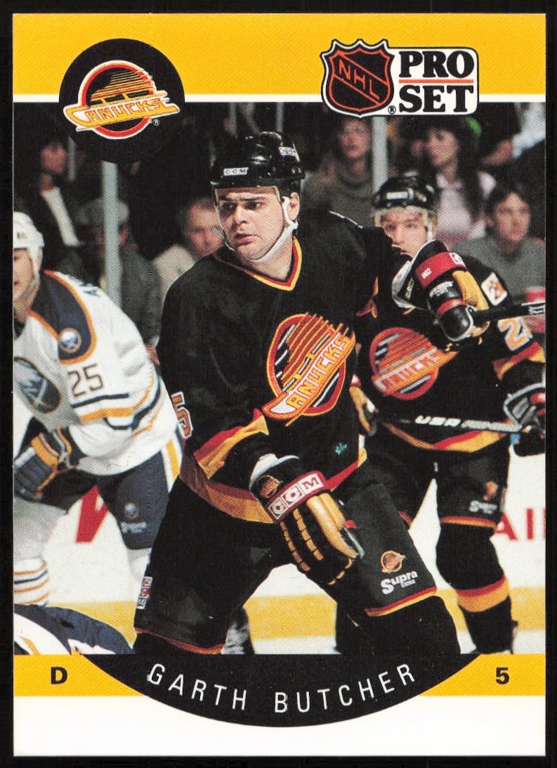 1990-91 Pro Set NHL Garth Butcher #295 (Front)