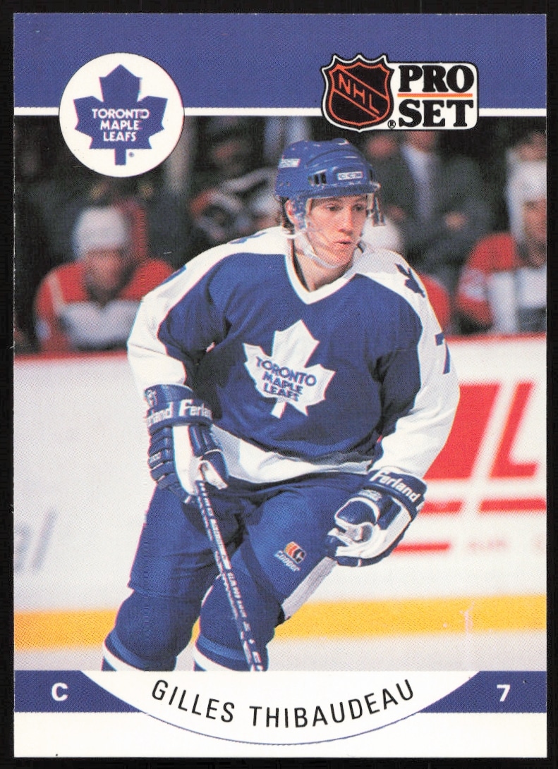 1990-91 Pro Set NHL Gilles Thibaudeau #290 (Front)