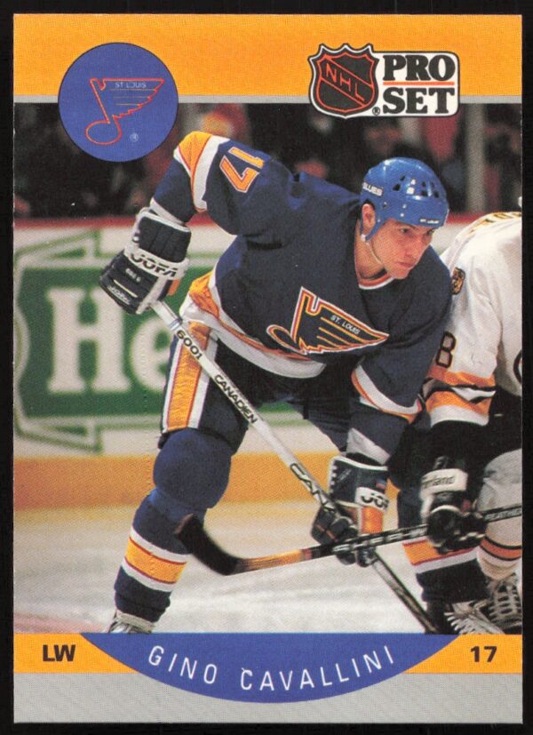 1990-91 Pro Set NHL Gino Cavallini #261 (Front)