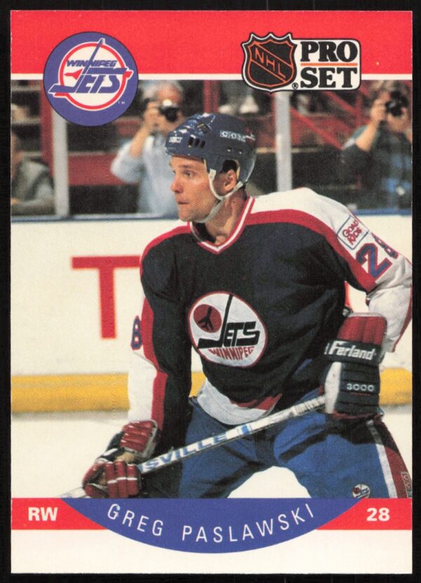 1990-91 Pro Set NHL Greg Paslawski #336 (Front)