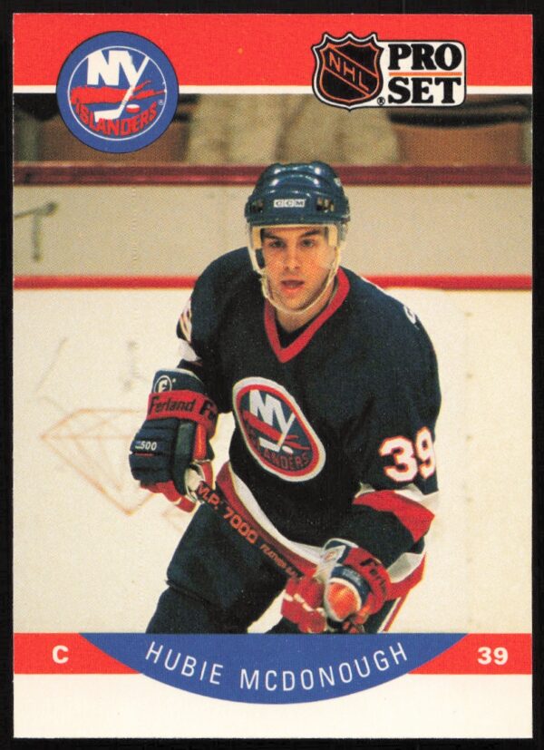 1990-91 Pro Set NHL Hubie McDonough #188 (Front)