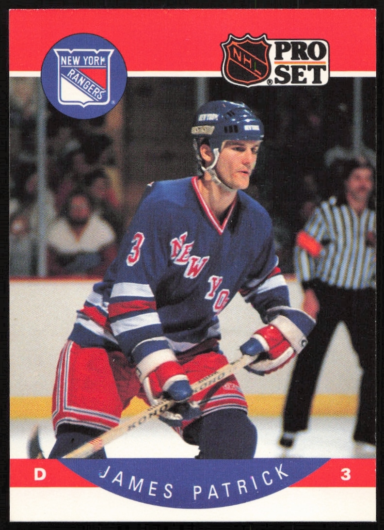 1990-91 Pro Set NHL James Patrick #207 (Front)