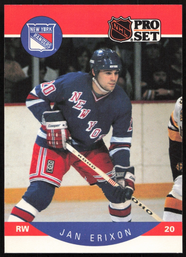 1990-91 Pro Set NHL Jan Erixon #195 (Front)