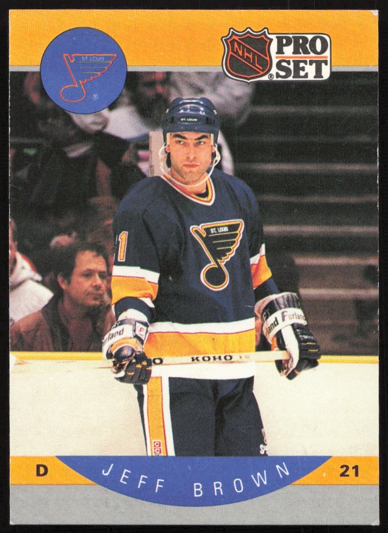 1990-91 Pro Set NHL Jeff Brown #260 (Front)