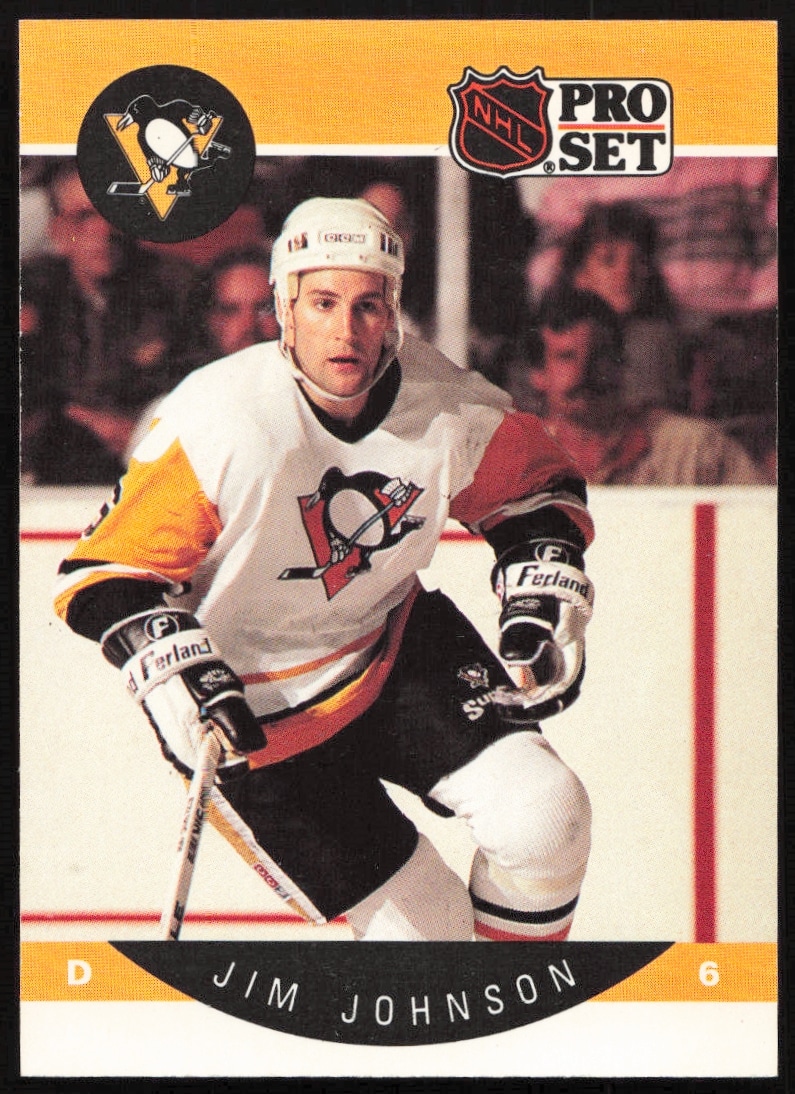 1990-91 Pro Set NHL Jim Johnson #235 (Front)