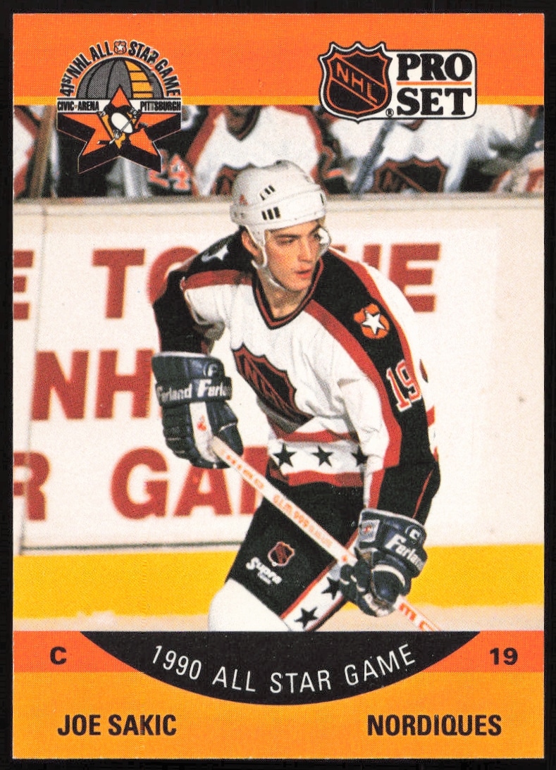 1990-91 Pro Set NHL Joe Sakic #375 (Front)