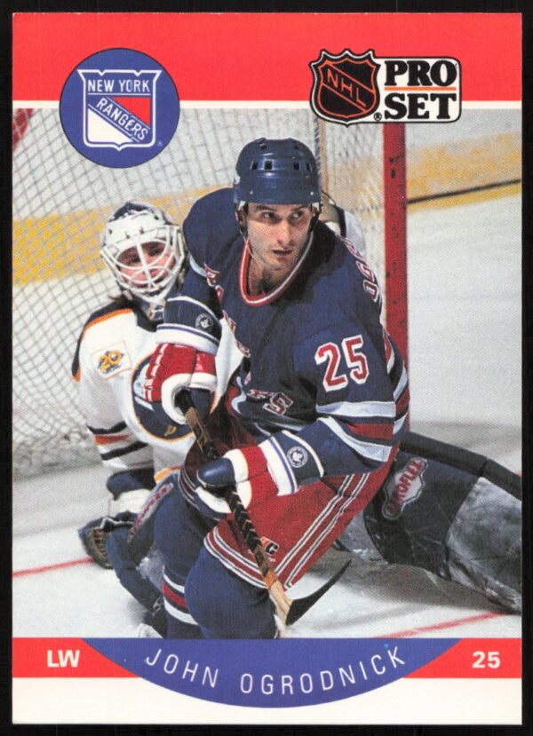 1990-91 Pro Set NHL John Ogrodnick #206 (Front)