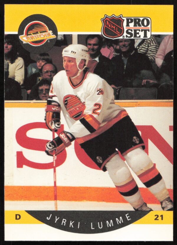 1990-91 Pro Set NHL Jyrki Lumme #300 (Front)