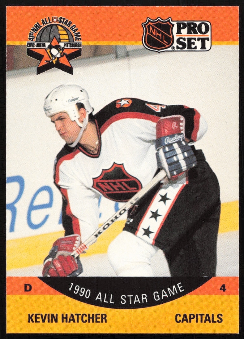 1990-91 Pro Set NHL Kevin Hatcher #376 (Front)
