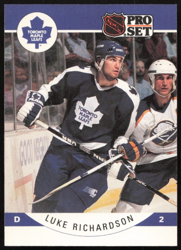 1990-91 Pro Set NHL Luke Richardson #289 (Front)