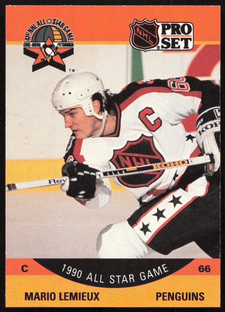 1990-91 Pro Set NHL Mario Lemieux #362 (Front)