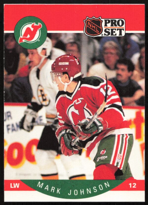 1990-91 Pro Set NHL Mark Johnson #168 (Front)