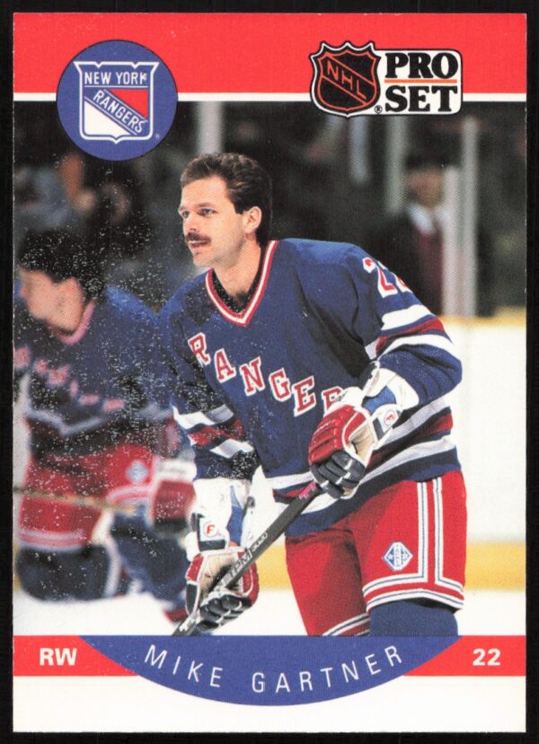 1990-91 Pro Set NHL Mike Gartner #196 (Front)