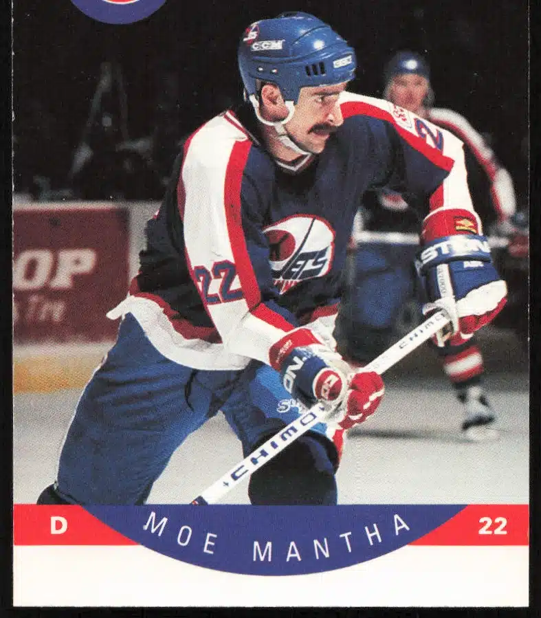 1990-91 Pro Set NHL Moe Mantha #332 (Front)