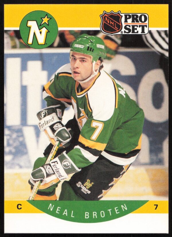 1990-91 Pro Set NHL Neal Broten #132 (Front)