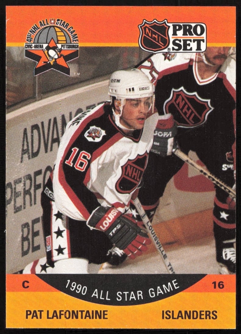 1990-91 Pro Set NHL Pat LaFontaine #372 (Front)