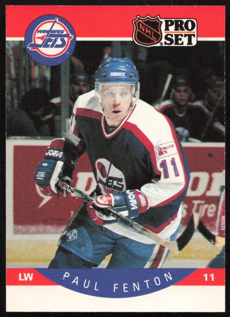 1990-91 Pro Set NHL Paul Fenton #329 (Front)