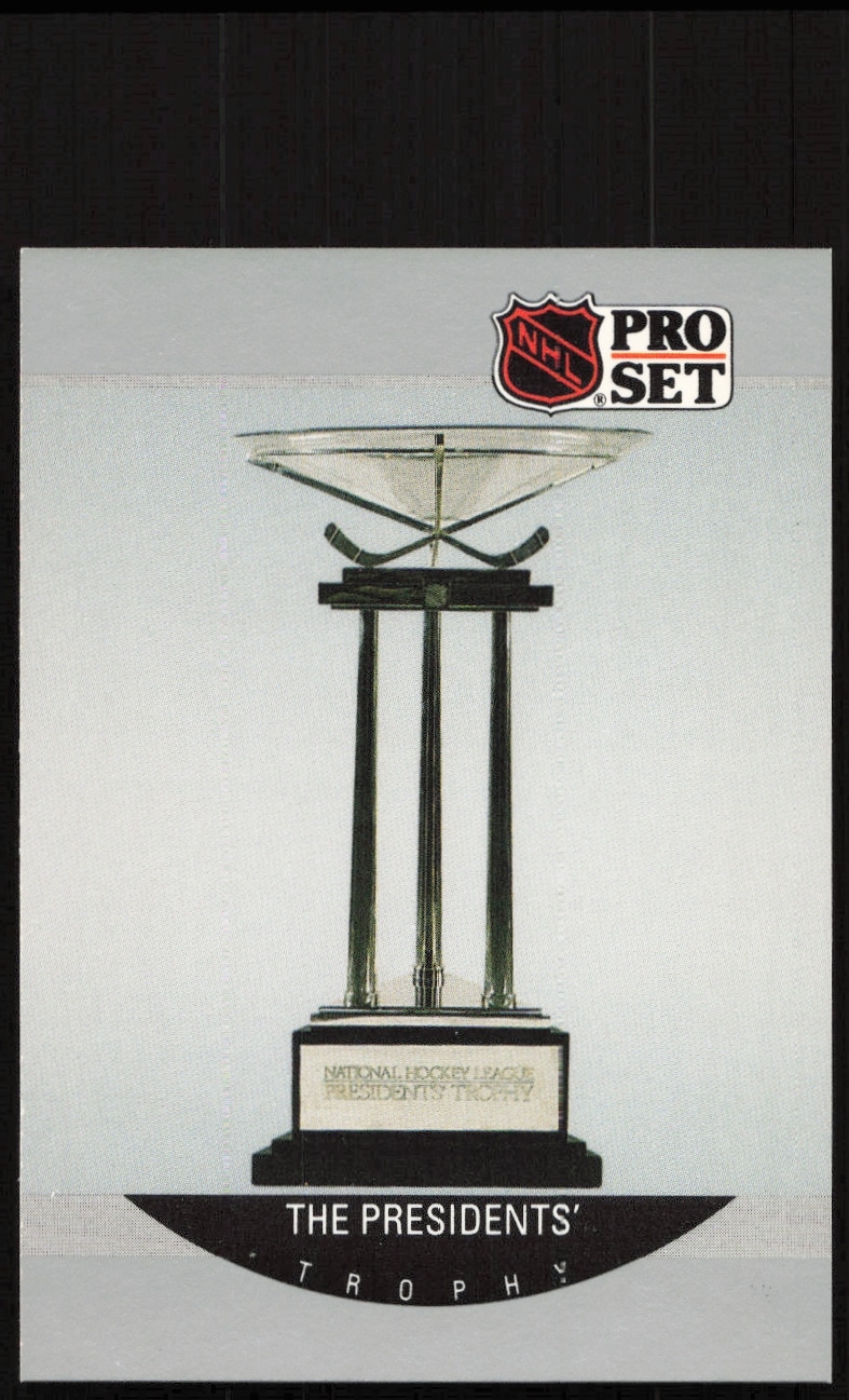 1990-91 Pro Set NHL Presidents' Trophy #387 (Front)