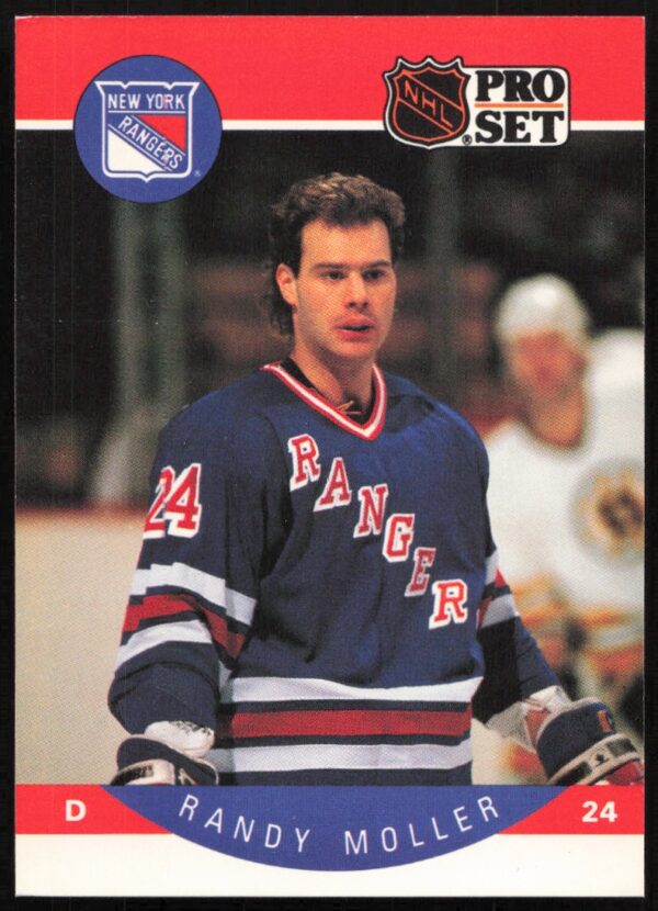 1990-91 Pro Set NHL Randy Moller #202 (Front)