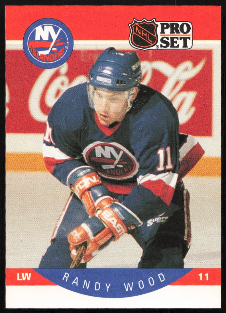 1990-91 Pro Set NHL Randy Wood #194 (Front)