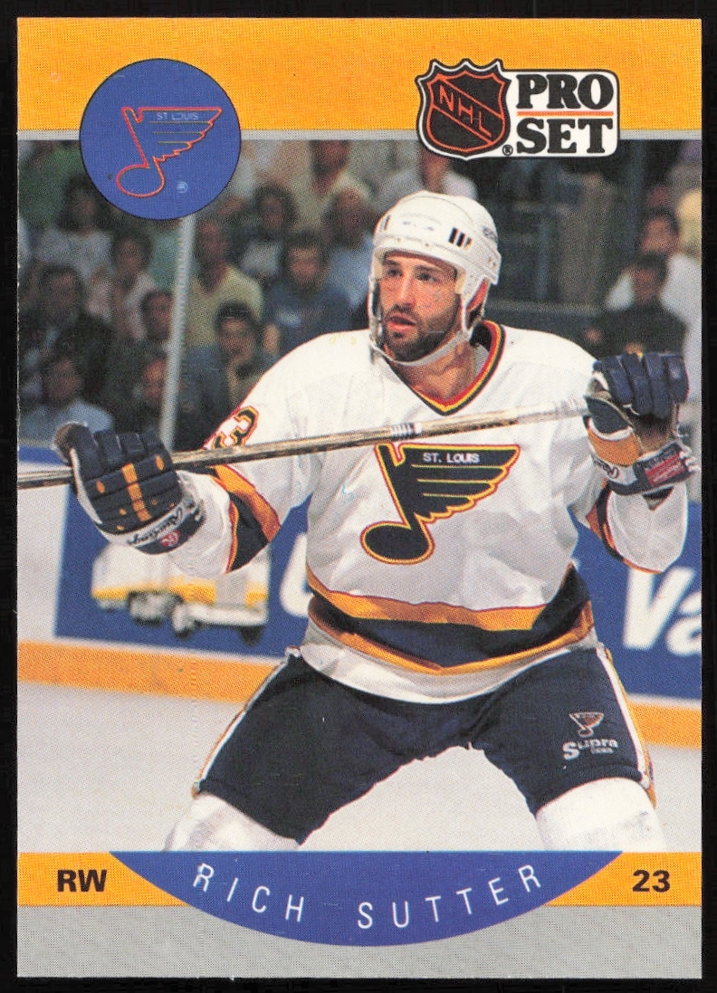 1990-91 Pro Set NHL Rich Sutter #272 (Front)