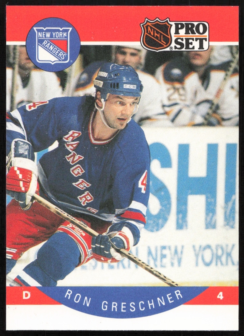 1990-91 Pro Set NHL Ron Greschner #197 (Front)