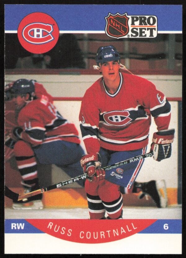 1990-91 Pro Set NHL Russ Courtnall #149 (Front)