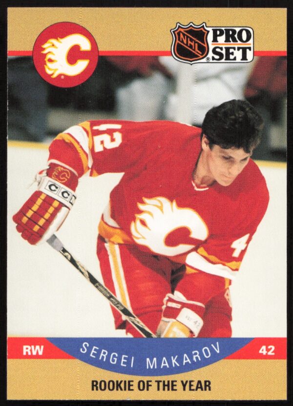 1990-91 Pro Set NHL Sergei Makarov #396 (Front)