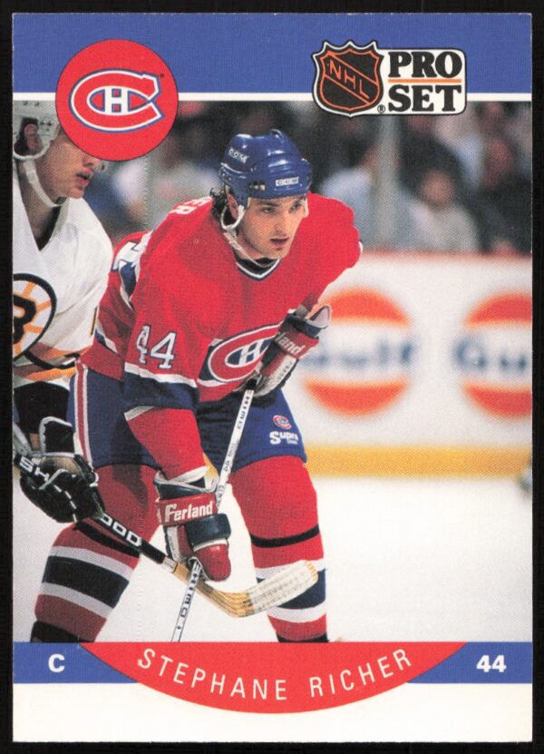 1990-91 Pro Set NHL Stephane Richer #156 (Front)