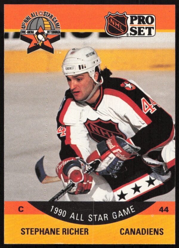 1990-91 Pro Set NHL Stephane Richer #370 (Front)