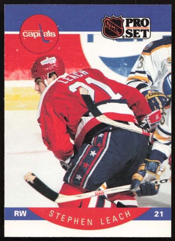 1990-91 Pro Set NHL Stephen Leach #315 (Front)