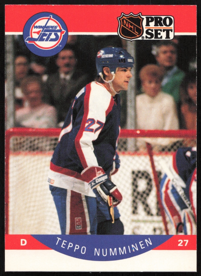 1990-91 Pro Set NHL Teppo Numminen #334 (Front)