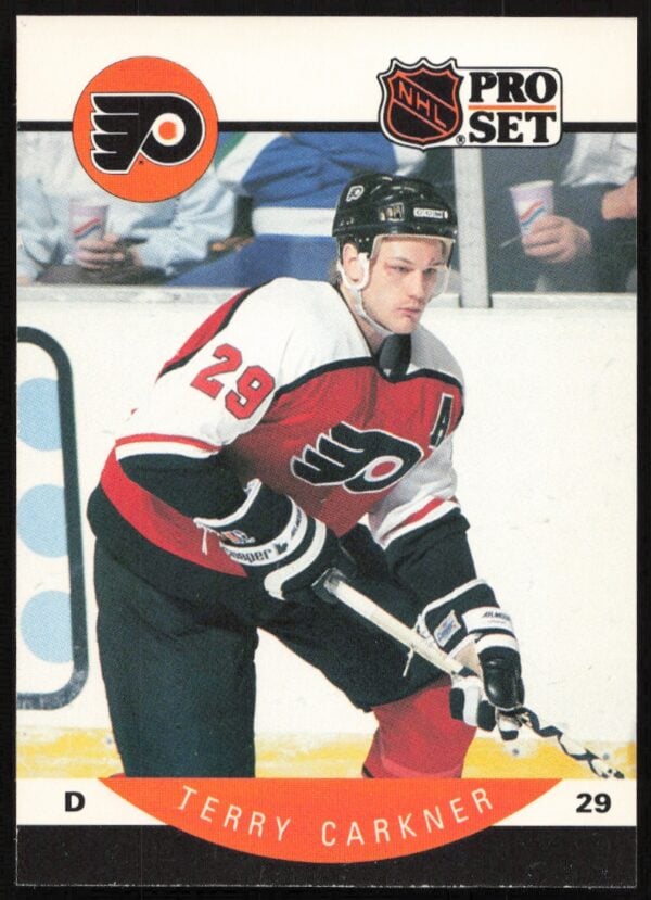 1990-91 Pro Set NHL Terry Carkner #212 (Front)