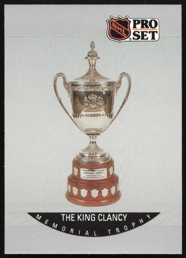 1990-91 Pro Set NHL The King Clancy Memorial Trophy AW #380 (Front)