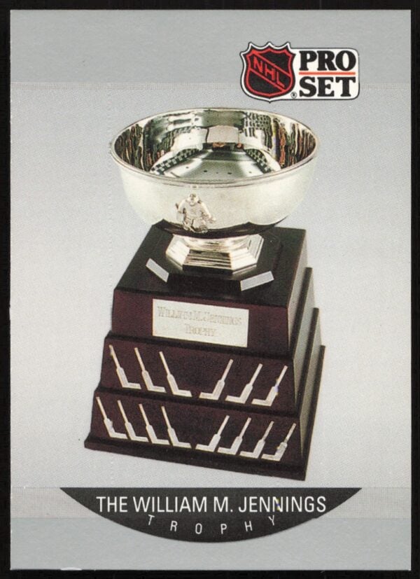 1990-91 Pro Set NHL The William M. Jennings Trophy AW #382 (Front)