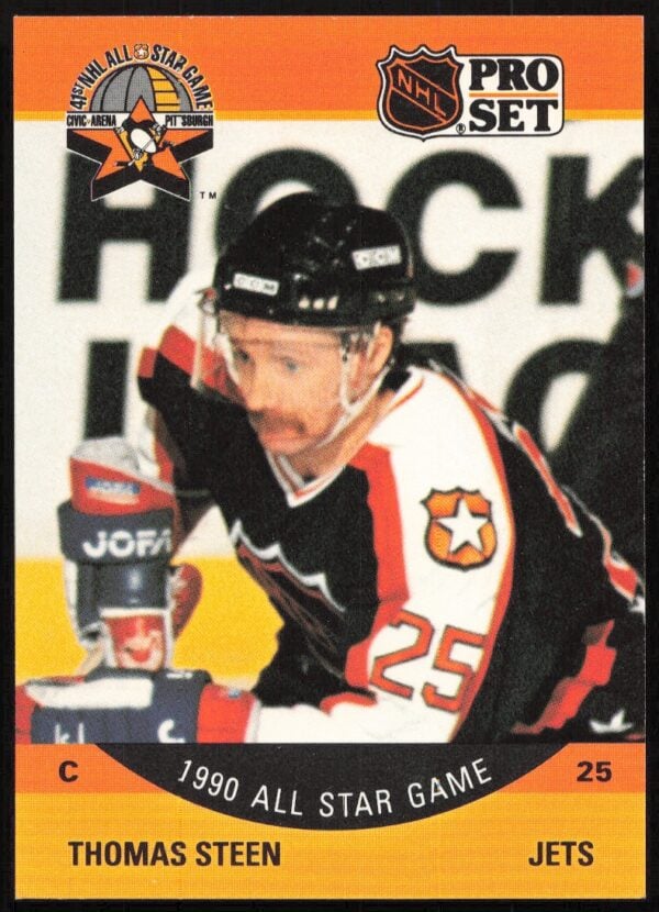 1990-91 Pro Set NHL Thomas Steen #356 (Front)