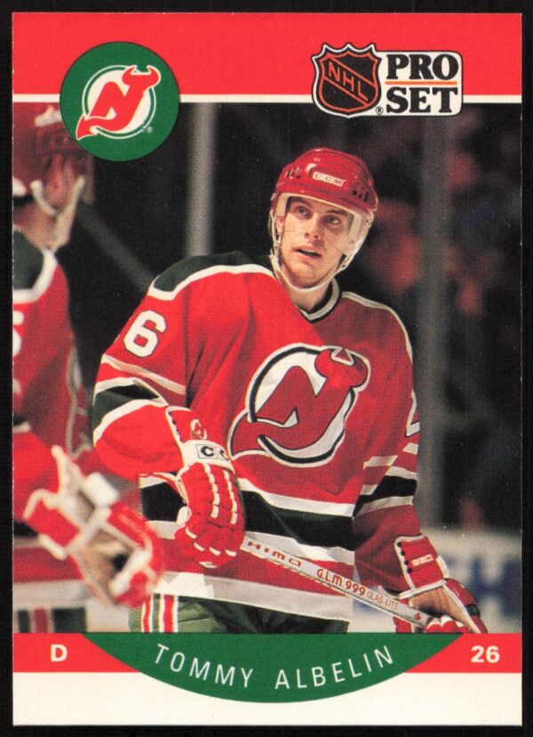 1990-91 Pro Set NHL Tommy Albelin #162 (Front)