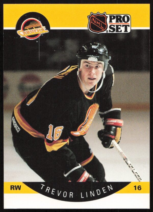 1990-91 Pro Set NHL Trevor Linden #299 (Front)