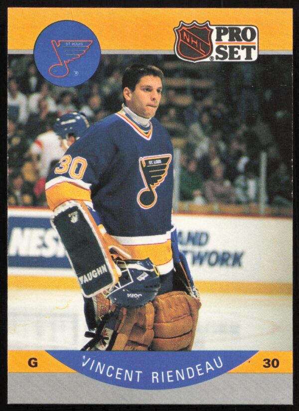 1990-91 Pro Set NHL Vincent Riendeau #270 (Front)