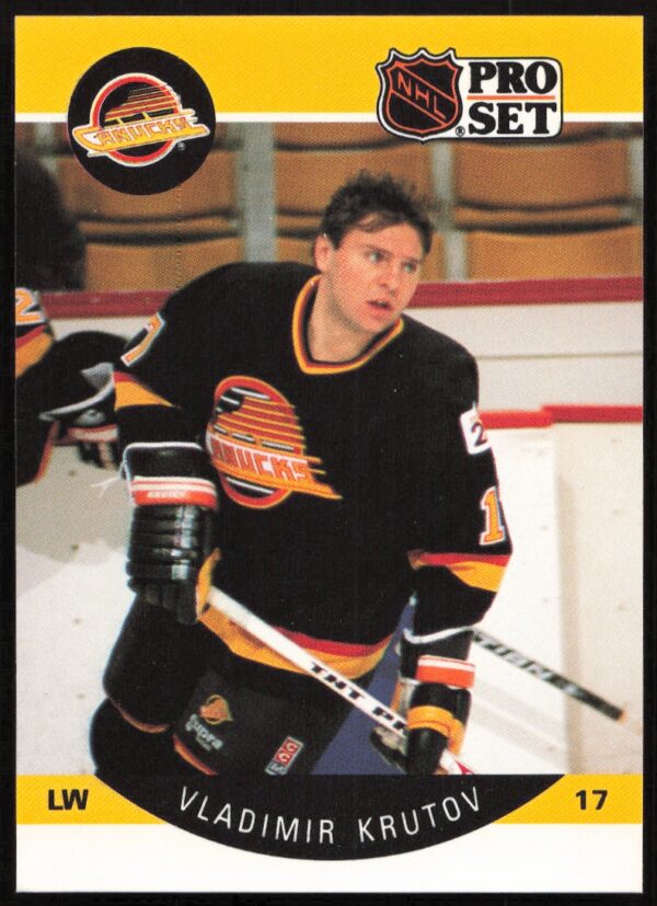 1990-91 Pro Set NHL Vladimir Krutov #296 (Front)